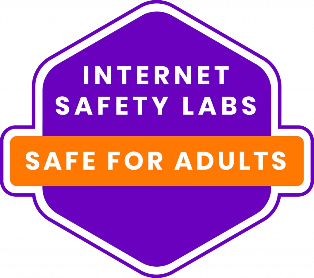 Internet Safety Labs: Safe for Adults badge