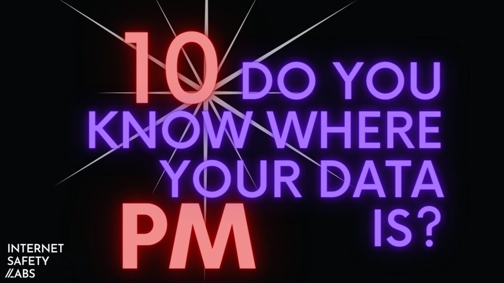 Graphic with "Do You Know Where Your Data Is, Purple Text"