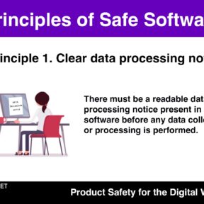 Graphic with "Principle 1- Clear Data Processing Notice"