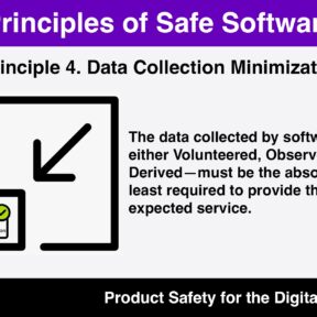 Graphic with "Principle 4- Data Collection Minimization"