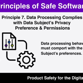 Graphic with "Principle 7- Data Processing Complies with Data Subject's Privacy Preferences and Permissions"