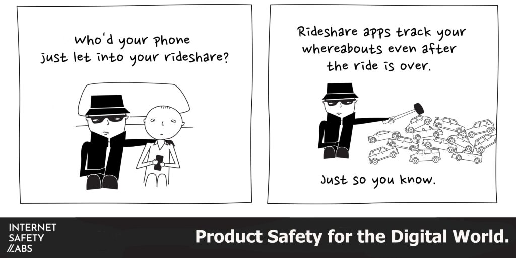 Graphic with "Rideshare"