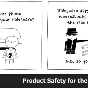 Graphic with "Rideshare"